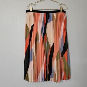 Chic Midi Skirt by [Brand] - Multicolor Pleats